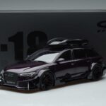 アウディ RS6 C7 Avant ボディキット付き 紫 GT Spirit 1:18