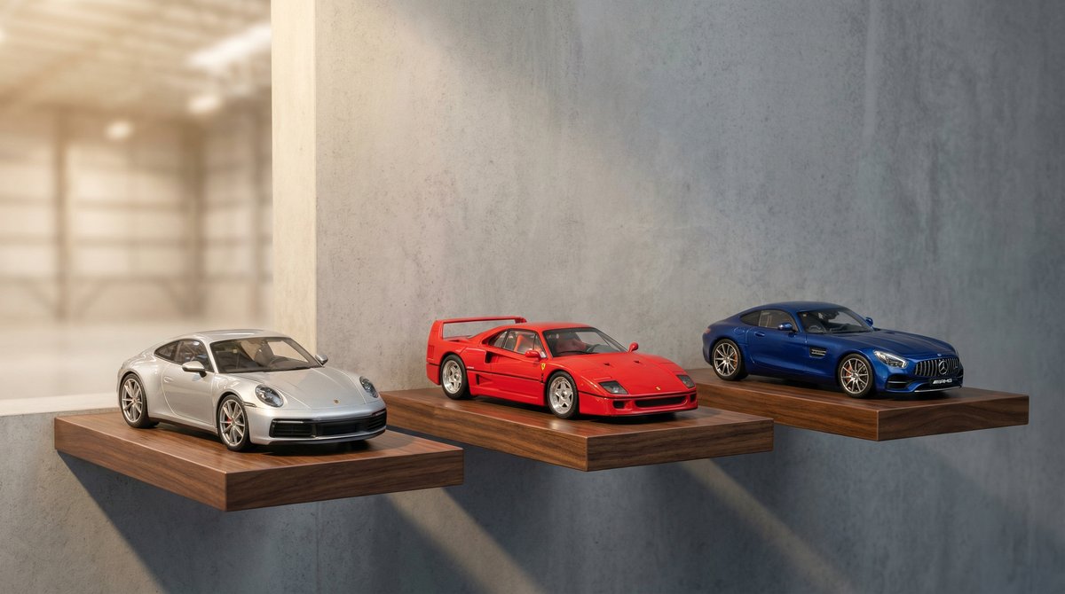 ポーランド・チェンストホヴァのModels118倉庫、棚に並ぶコレクター向けダイキャストモデル