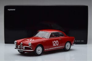 Alfa Romeo Giulietta SV #120 Mille Miglia 1956 Kyosho 1:18 08957A メタル - 画像 9/9