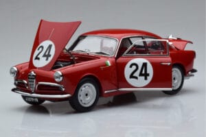 Alfa Romeo Giulietta SV #24 Targa Florio 1958 Kyosho 1:18 08957B メタル - 画像 2/9