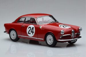 Alfa Romeo Giulietta SV #24 Targa Florio 1958 Kyosho 1:18 08957B メタル - 画像 5/9