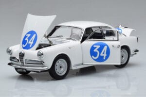 Alfa Romeo Giulietta SV #34 Targa Florio 1960 Kyosho 1:18 08957C メタル - 画像 2/9