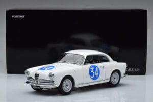Alfa Romeo Giulietta SV #34 Targa Florio 1960 Kyosho 1:18 08957C メタル - 画像 9/9