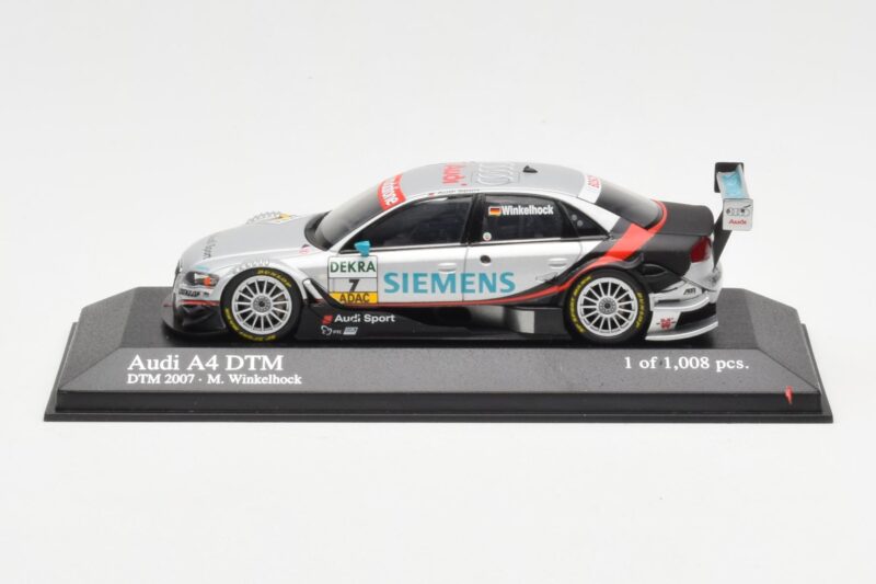 Audi A4 B7 #7 Team Audi Sport Abt M. Winkelhock DTM 2007 Minichamps 1:43