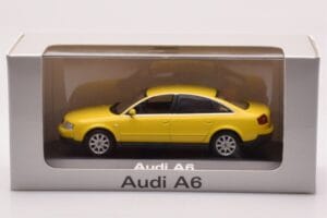 Audi A6 C5 イエロー Minichamps 1:43 IND47004 メタル - 画像 4/4