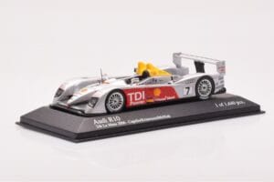 Audi R10 TDI LMP1 #7 R. Capello / T. Kristensen / A. McNish 24 Hours of Le Mans 2006 Minichamps 1:43 400061607 メタル - 画像 2/4