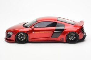 Audi R8 4S Liberty Walk キャンディレッド GT Spirit 1:18 GT892 レジン - 画像 3/6