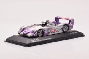 Audi R8 LMP900 #28 F. Biela / P. Kaffer / A. McNish 12 Hours of Sebring Winner 2004 Minichamps 1:43 4000412328 メタル - 画像 2/4