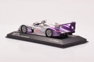 Audi R8 LMP900 #28 F. Biela / P. Kaffer / A. McNish 12 Hours of Sebring Winner 2004 Minichamps 1:43 4000412328 メタル - 画像 3/4