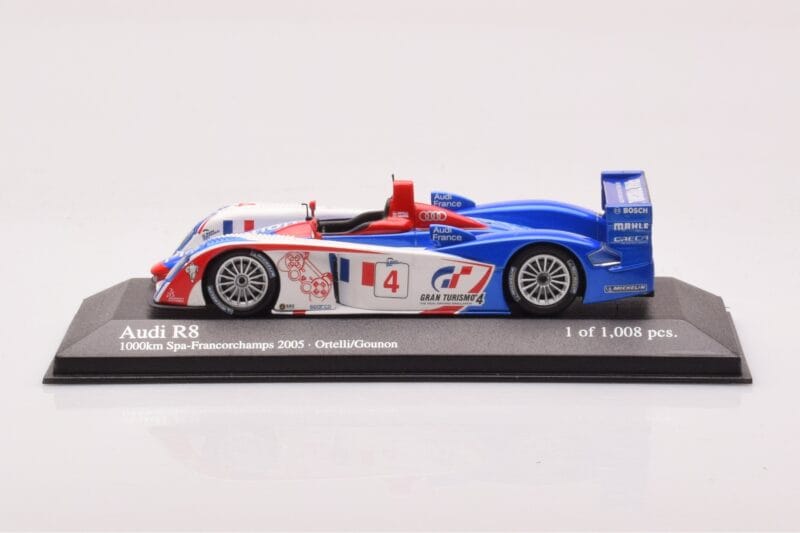 Audi R8 #4 M. Ortelli / J-M. Gounon 1000km Spa 2005 Minichamps 1:43