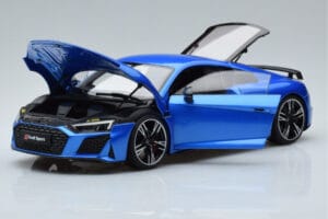 Audi R8 Performance ブルー Kengfai 1:18 VAKF-0355 メタル - 画像 2/10