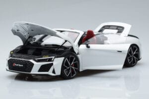 Audi R8 Spyder Performance ホワイト Kengfai 1:18 VAKF-0351 メタル - 画像 2/11