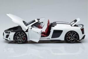 Audi R8 Spyder Performance ホワイト Kengfai 1:18 VAKF-0351 メタル - 画像 5/11