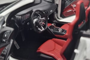 Audi R8 Spyder Performance ホワイト Kengfai 1:18 VAKF-0351 メタル - 画像 9/11
