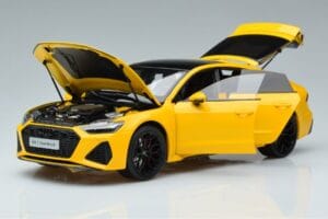 Audi RS7 C8 Sportback イエロー Vossen Rims リミテッドエディション Kengfai 1:18 VAKF 0335 メタル - 画像 2/8