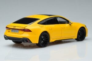 Audi RS7 C8 Sportback イエロー Vossen Rims リミテッドエディション Kengfai 1:18 VAKF 0335 メタル - 画像 3/8