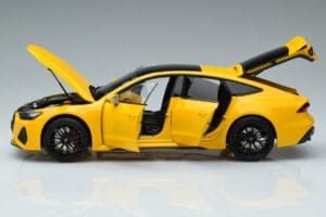 Audi RS7 C8 Sportback イエロー Vossen Rims リミテッドエディション Kengfai 1:18 VAKF 0335 メタル - 画像 4/8
