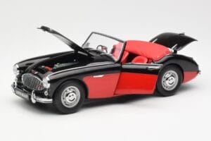 Austin-Healey 3000 Mk I Spider ブラック レッド Kyosho 1:18 08141KR メタル - 画像 2/8
