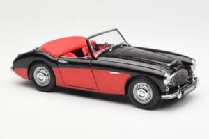 Austin-Healey 3000 Mk I Spider ブラック レッド Kyosho 1:18 08141KR メタル - 画像 6/8
