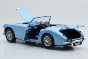 Austin-Healey 3000 Mk1 BN7 ブルー Kyosho 1:18 08149HBL メタル - 画像 3/8