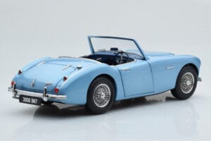 Austin-Healey 3000 Mk1 BN7 ブルー Kyosho 1:18 08149HBL メタル - 画像 4/8