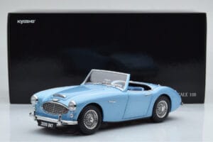 Austin-Healey 3000 Mk1 BN7 ブルー Kyosho 1:18 08149HBL メタル - 画像 8/8