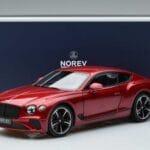 Bentley Continental GT キャンディレッド Norev 1:18 182788 メタル - image 7 of 7