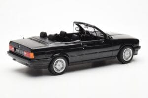 BMW 325i E30 カブリオレ ブラック メタリック Norev 1:18 183211 メタル - 画像 2/6