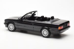 BMW 325i E30 カブリオレ ブラック メタリック Norev 1:18 183211 メタル - 画像 5/6