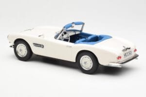 BMW 507 ロードスター ホワイト Norev 1:18 183232 メタル - 画像 5/6