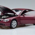 BMW 645Ci E63 ダークレッド Kyosho 1:18 08701CR メタル - image 2 of 7