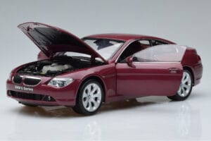 BMW 645Ci E63 ダークレッド Kyosho 1:18 08701CR メタル - 画像 2/7