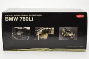 BMW 760Li E66 ブラック Kyosho 1:18 08572BK メタル - 画像 8/9