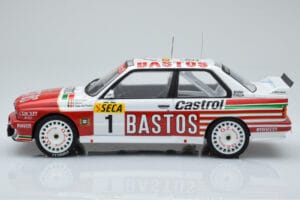 BMW M3 E30 Bastos #1 R. Ravaglia / E. Pirro / E. Van de Poele 24 Hours of Spa 1991 IXO 1:18 18RMC081A メタル - 画像 3/6