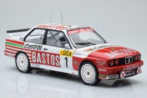 BMW M3 E30 Bastos #1 R. Ravaglia / E. Pirro / E. Van de Poele 24 Hours of Spa 1991 IXO 1:18 18RMC081A メタル - 画像 4/6