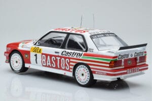 BMW M3 E30 Bastos #1 R. Ravaglia / E. Pirro / E. Van de Poele 24 Hours of Spa 1991 IXO 1:18 18RMC081A メタル - 画像 5/6