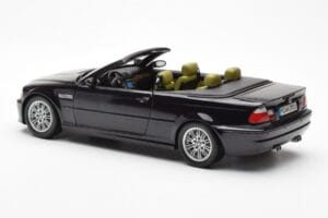 BMW M3 E46 カブリオレ ブラック Kyosho 1:18 80430024431 メタル - 画像 7/8