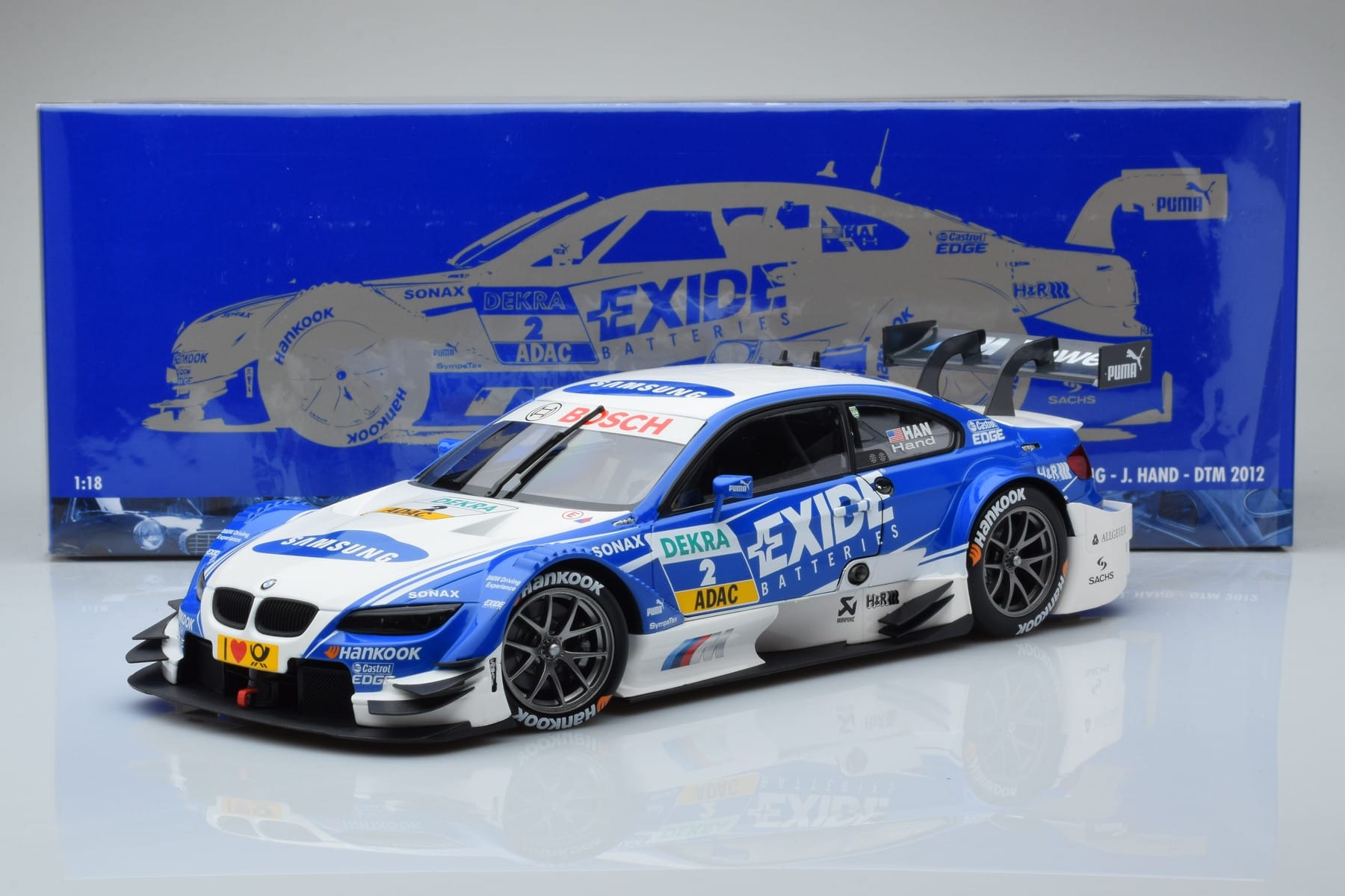 BMW M3 #2 BMW Team RMG A.J. Hand DTM 2012 Minichamps 1:18 100122202 メタル - 画像 8/8