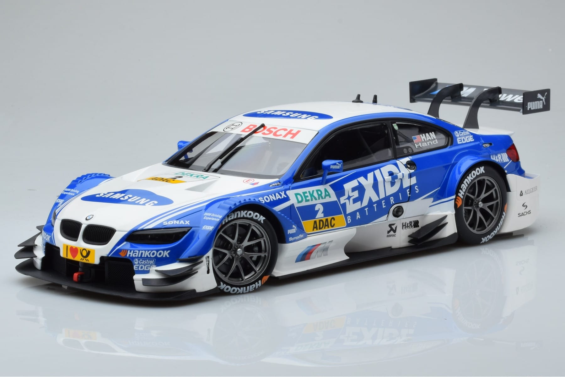 BMW M3 #2 BMW Team RMG A.J. Hand DTM 2012 Minichamps 1:18 100122202 メタル