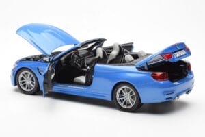 BMW M4 F83 カブリオレ Yas Marina ブルー Paragon 1:18 80432339612 メタル - 画像 5/8