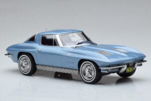 Chevrolet Corvette C2 Sting Ray ブルー Norev 1:18 189050 メタル - 画像 4/6