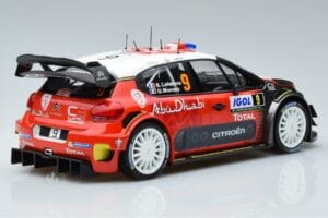 Citroen C3 WRC #9 S. Lefebvre / G. Moreau Tour de Corse 2017 Norev 1:18 181633 メタル - 画像 2/6