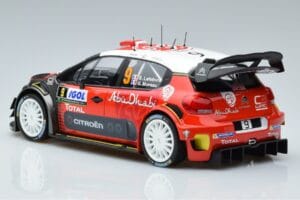 Citroen C3 WRC #9 S. Lefebvre / G. Moreau Tour de Corse 2017 Norev 1:18 181633 メタル - 画像 5/6