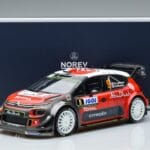 Citroen C3 WRC #9 S. Lefebvre / G. Moreau Tour de Corse 2017 Norev 1:18 181633 メタル - image 6 of 6