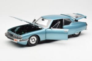 Citroen SM ライトブルー メタリック Norev 1:18 181589 メタル - 画像 2/8