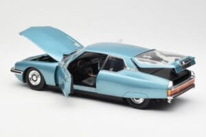 Citroen SM ライトブルー メタリック Norev 1:18 181589 メタル - 画像 5/8