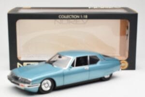 Citroen SM ライトブルー メタリック Norev 1:18 181589 メタル - 画像 8/8