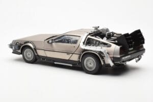 DeLorean DMC-12 Time Machine Back to the Future シルバー Sun Star 1:18 2711 メタル - 画像 4/8