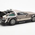 DeLorean DMC-12 Time Machine Back to the Future シルバー Sun Star 1:18 - image 5 of 8
