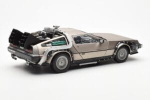 DeLorean DMC-12 Time Machine Back to the Future シルバー Sun Star 1:18 2711 メタル - 画像 5/8